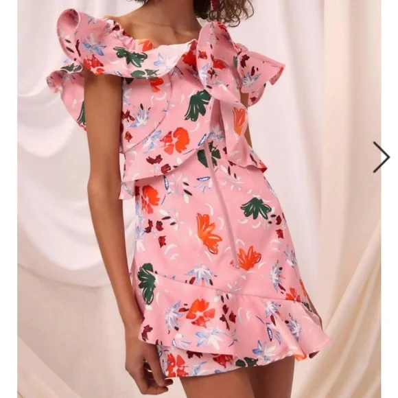 c meo collective pink dress C/MEO Collective - Validate Dress - Taffy